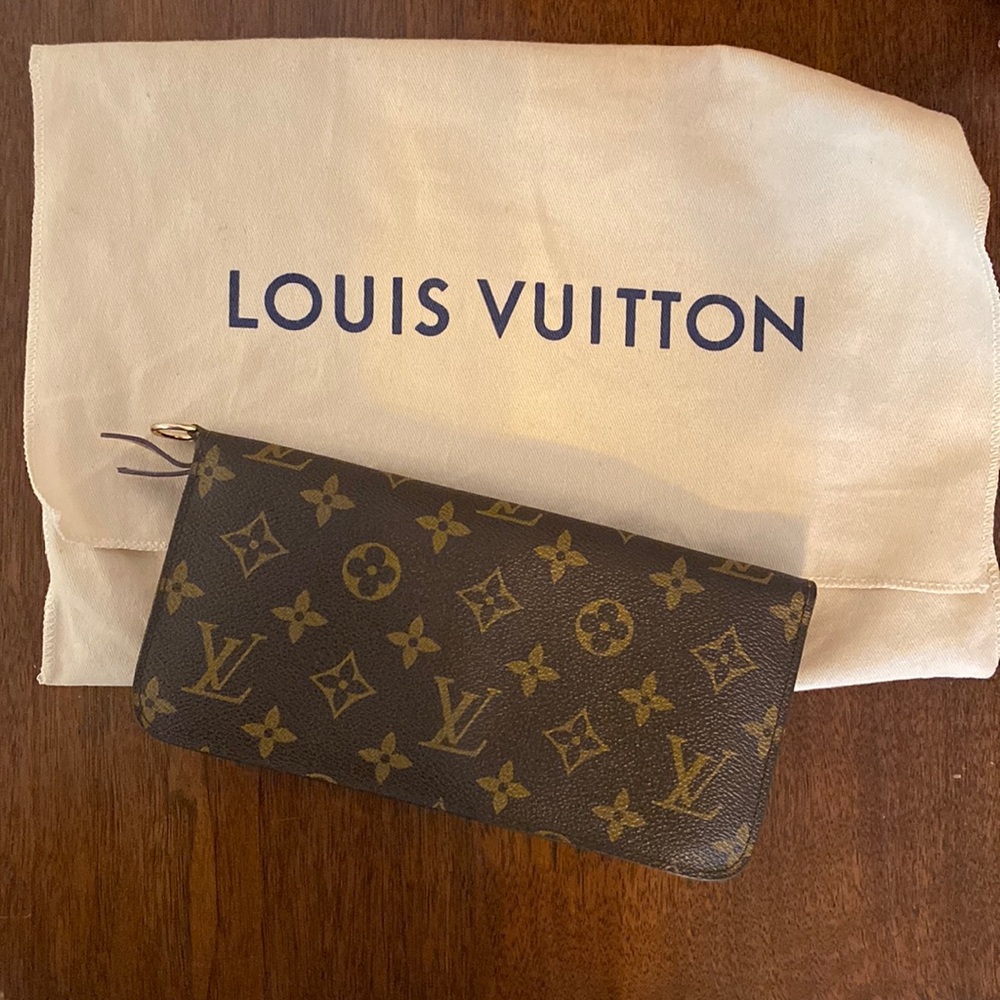 Louis Vuitton Brown and Gold Monogram Wallet